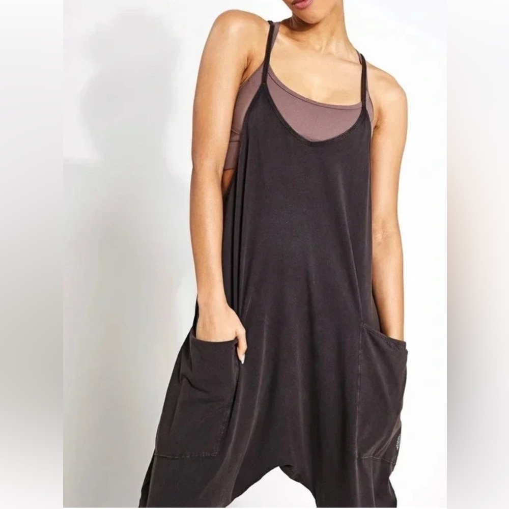 FREE PEOPLE ONESIE HOT SHOT in Washed Black NWOT sz M, L - Picture 4 of 11